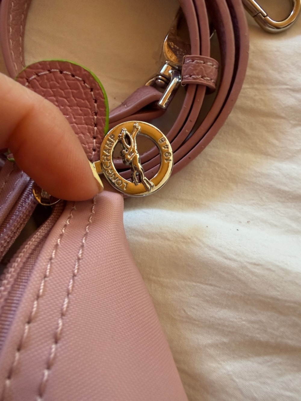 Longchamp Pink Women's Top-Handle Crossbody Bag- mini - Picture 5 of 7